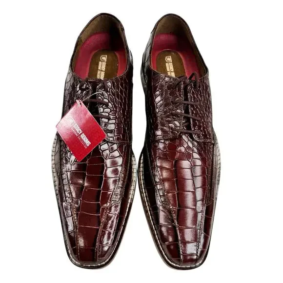 Mens Stacy Adams Shoes Crocodile Leather Print GABARDO 25681  display picture 1